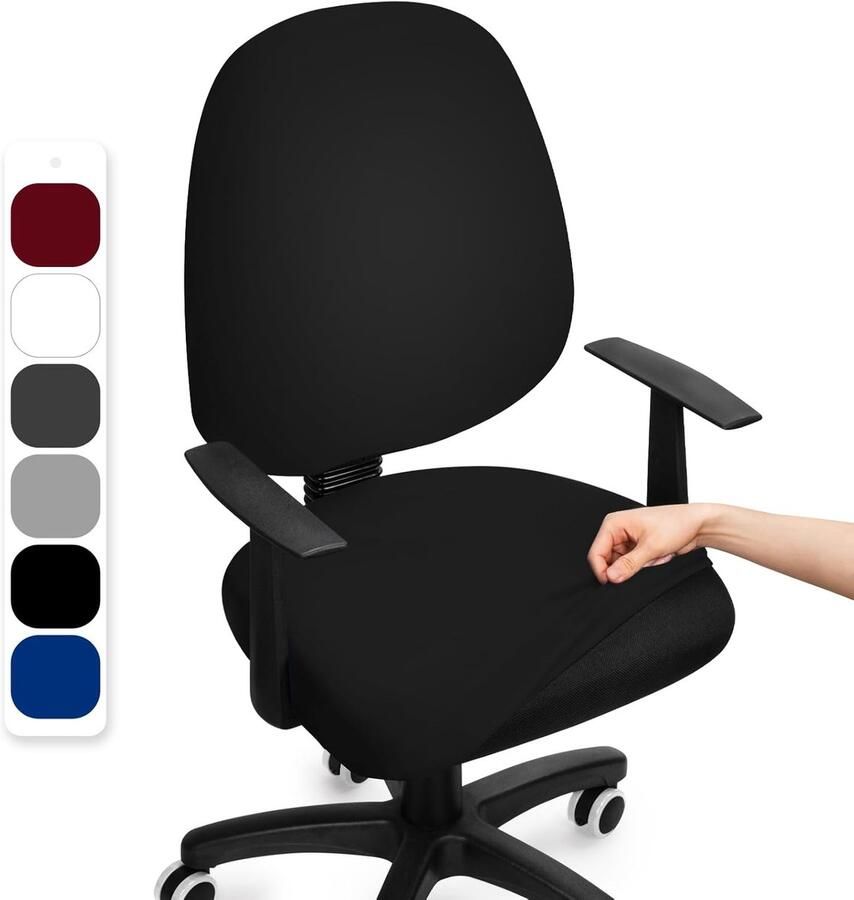 Elastische Bureaustoelhoes voor Universele Computerstoelen – Verwijderbaar en Wasbaar