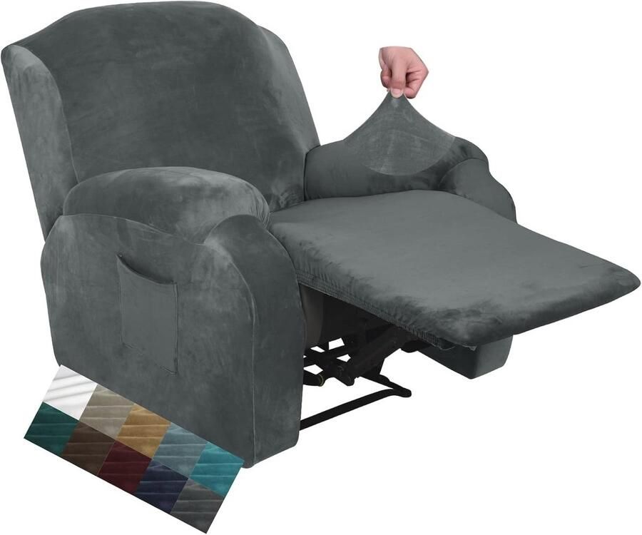 Elastische fluwelen bankovertrek Kantelbare stoelbeschermer Elegant en duurzaam