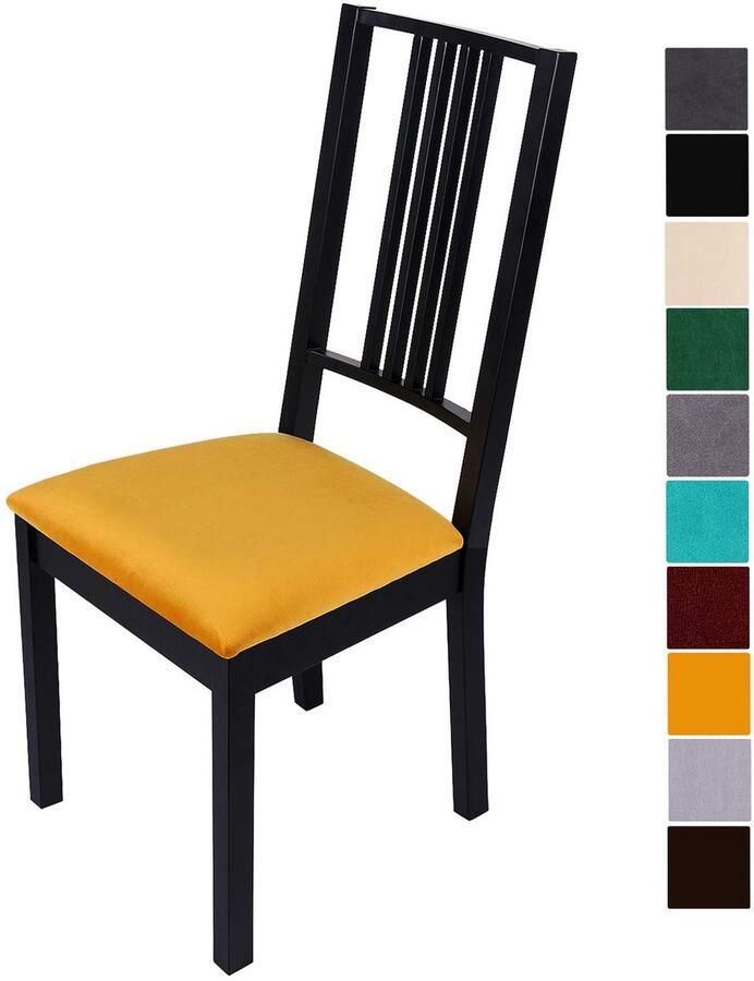 Elastische Fluwelen Stoelhoezen Bescherming en Comfort 1 stuk Luxe uitstraling Hoogwaardig materiaal