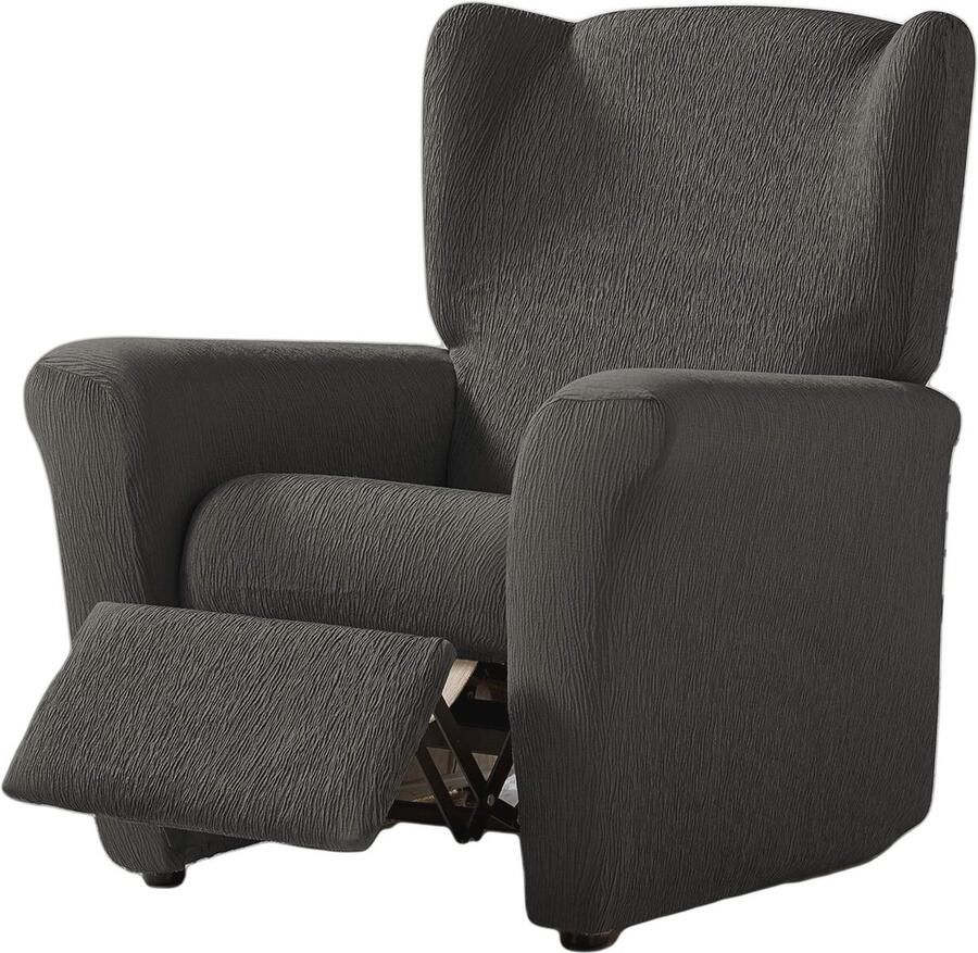 Elastische hoes voor relaxstoel grijs (maat 1-zits meerdere kleuren beschikbaar)