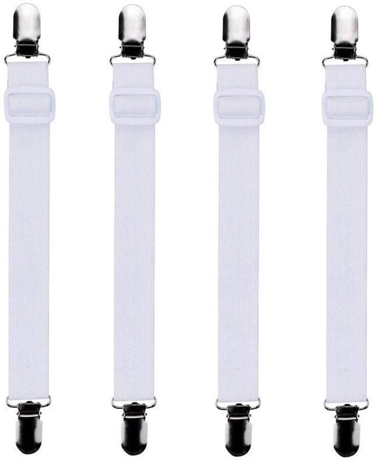 Elastische Lakenspanners voor Hoeken van Bed Matras of Zitbank Verstelbaar en Multifunctioneel