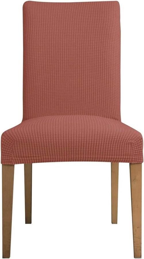 Elastische stoelhoes set van 4 Jacquard hoezen voor bruiloft feesten en banket Bi-elastische spanhoes in koraalrood Stoelhoezen