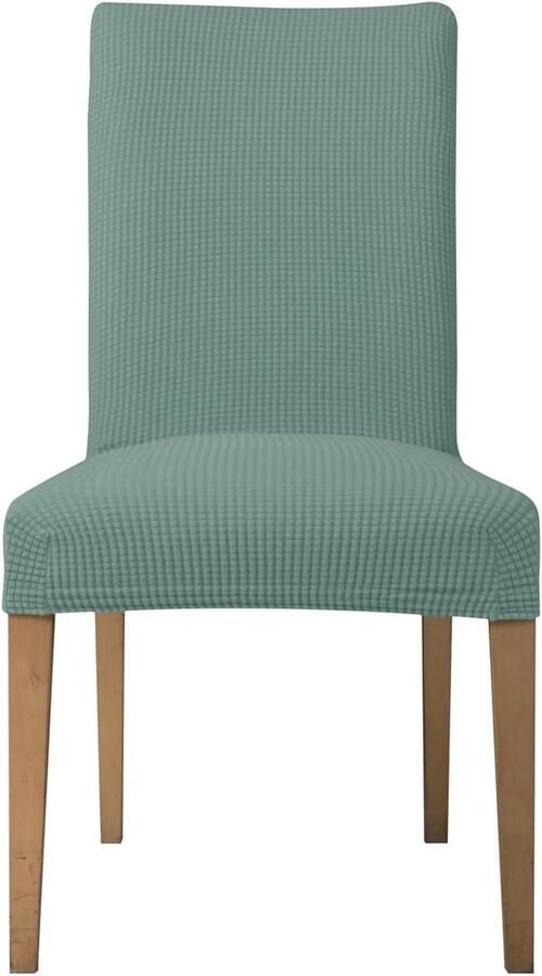 Elastische Stoelhoezen 6 Stuks Stretchhoezen voor Bruiloften en Feesten Jacquard Hoezen in Lichtgroen