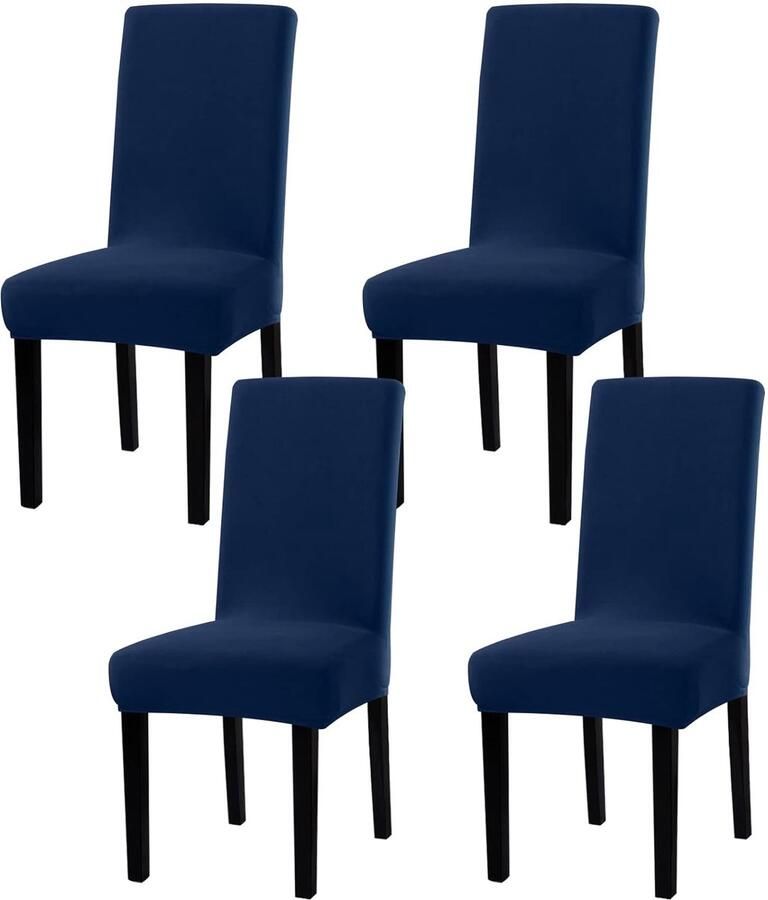 Elastische Stoelhoezen Decoratief en Ondersteunend Set van 2 4 6