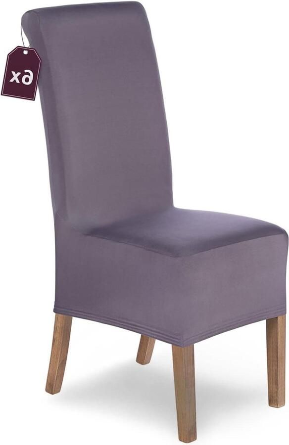 Elastische Stoelhoezen Lena Geschikt voor Vrijdragende Stoelen Set van 6 Microvezel