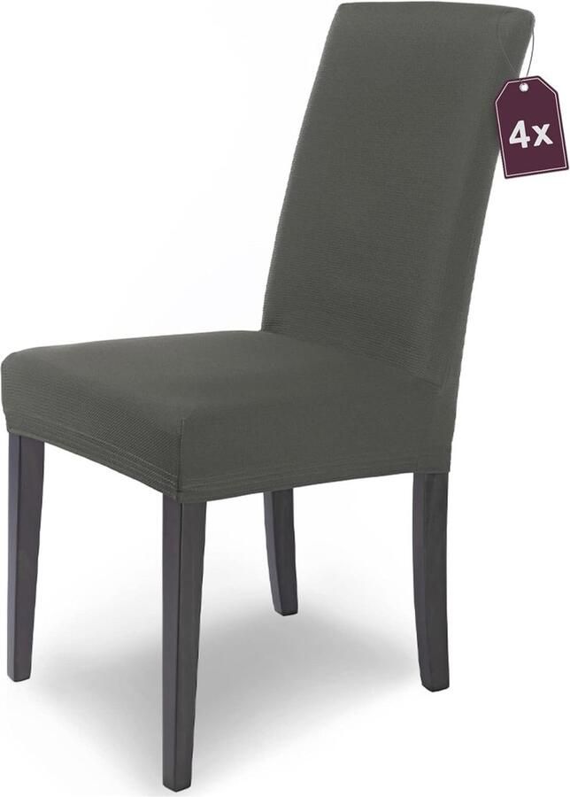 Elastische Stoelhoezen Set van 4 Luxe Microvezel Stoelbekleding voor Vrijdragende Stoelen
