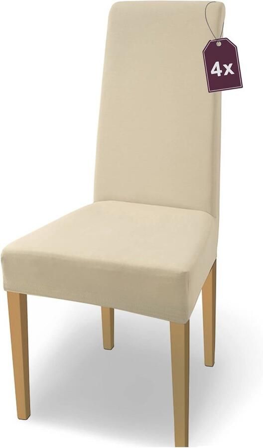 Elastische Stoelhoezen Set van 4 Microvezel Stoelbekleding voor Vrijdragende Stoelen
