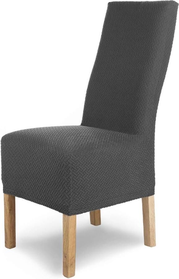 Elastische Stoelhoezen Set van 4 voor Vrijdragende Stoelen Microvezel Stretchhoezen