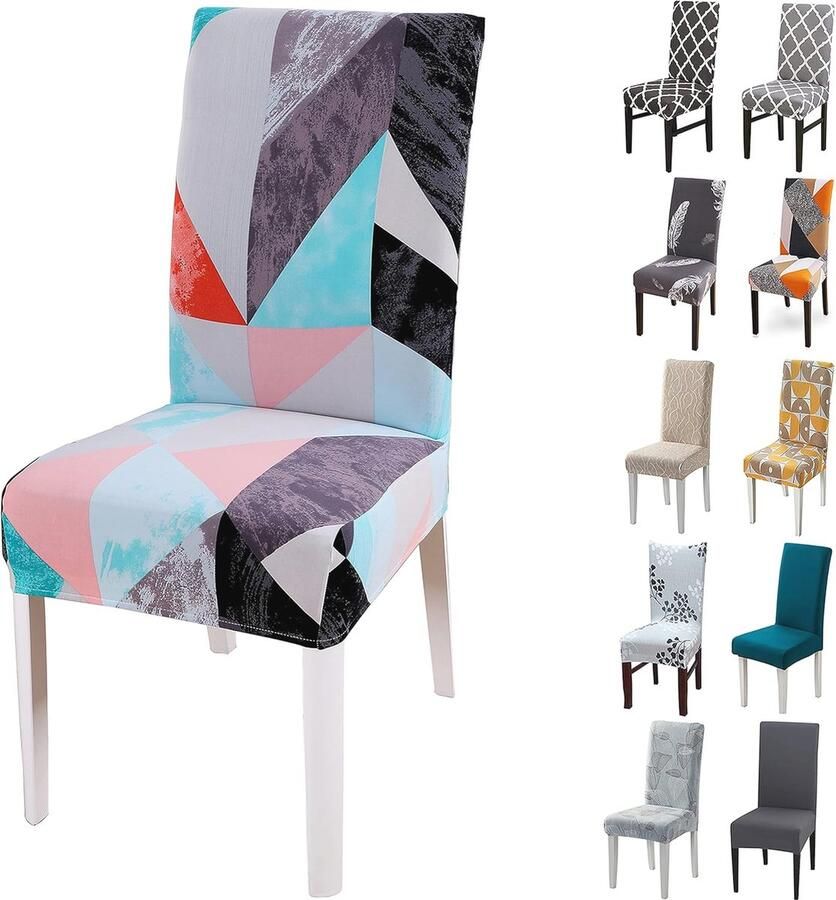 Elastische stoelhoezen voor eetkamer 4 of 6 stuks afneembaar en wasbaar stoelhoezen voor hotels restaurants feesten en thuis
