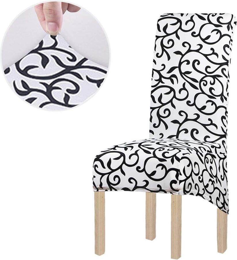 Elastische Stoelhoezen voor Eetkamerstoelen 2 4 6 Stuks Bescherming tegen Beschadigingen Perfect voor Bruiloften en Feestjes