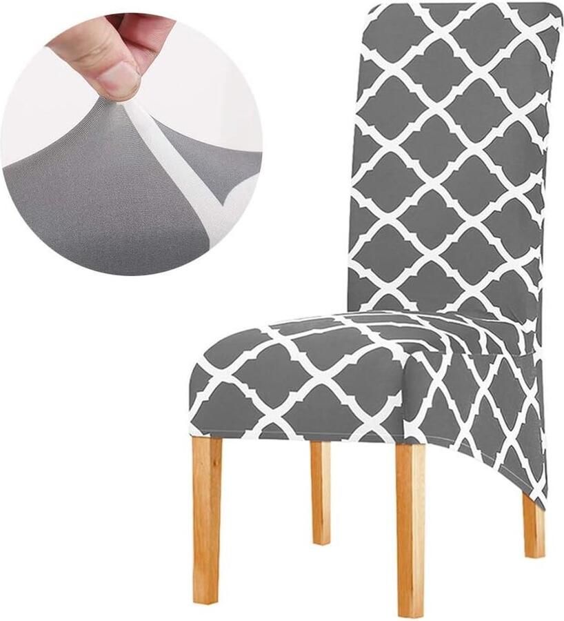 Elastische Stoelhoezen voor Eetkamerstoelen 4 Stuks Stretch en Beschermend Perfect voor Feestjes en Bruiloften