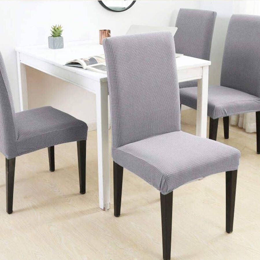 Elastische stoelhoezen voor eetkamerstoelen set van 4 elastische stoelhoezen voor eetkamerstoelen wasbare overtrekken voor eetkamerstoelen voor keuken ceremonie bruiloft feest