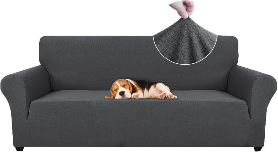 Elastische Stretch Bankhoes 3 Zits voor Woonkamer Krasbestendige en Vlekbestendige Meubelhoes