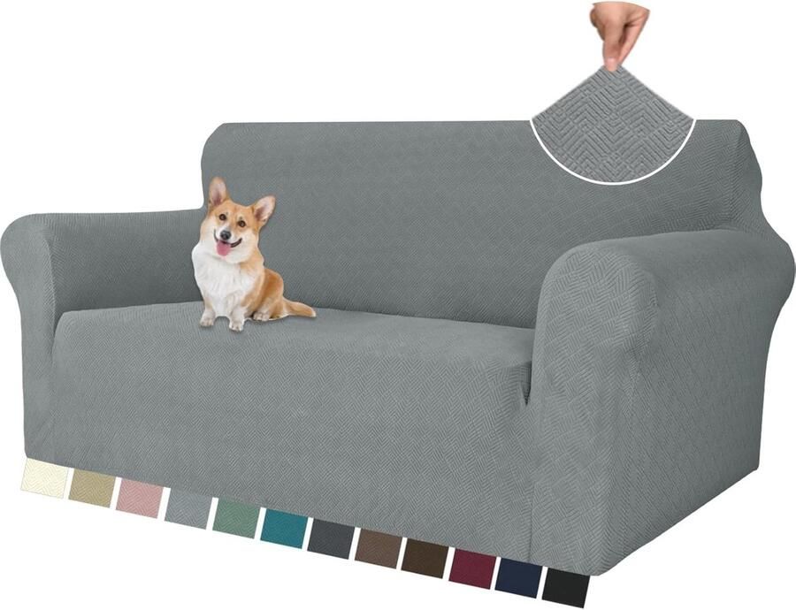 Elastische Stretch Bankhoes voor 2-Zitsbank Krasbestendige en Machinewasbare Woonkamerhoezen