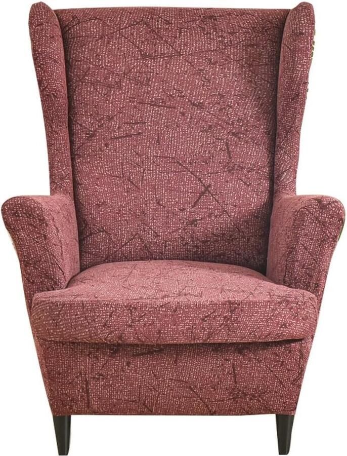 Elastische stretch fauteuilhoes voor oorfauteuil Klassiek Rood