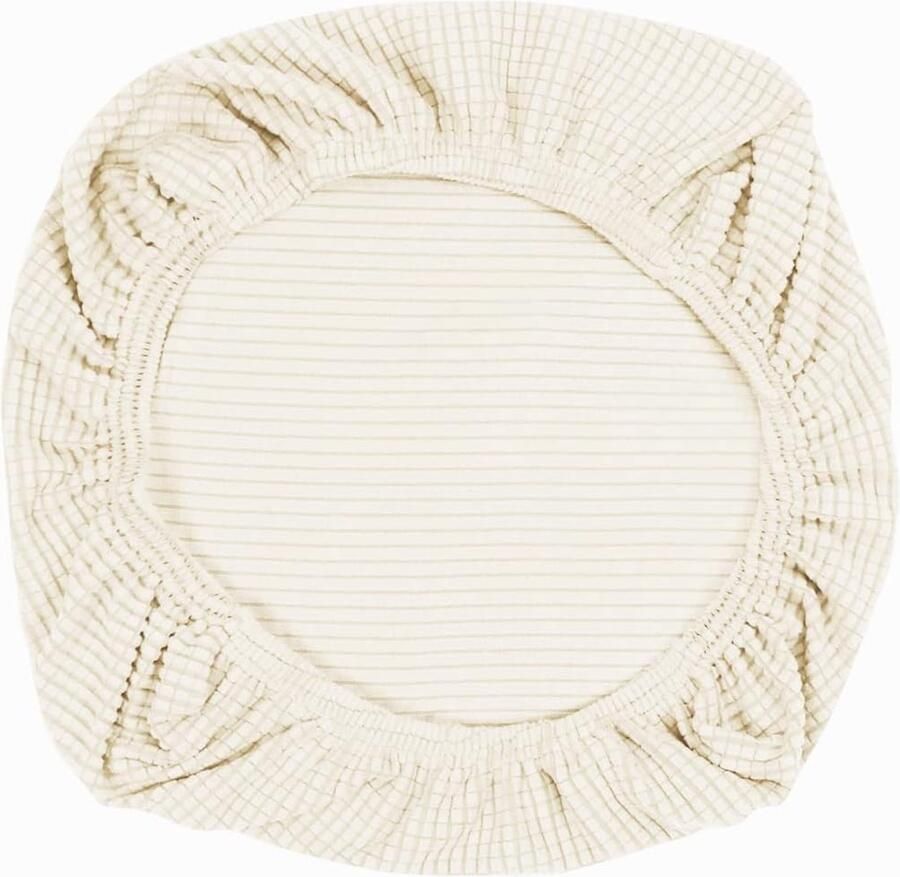 Elastische Stretch Stoelhoezen voor Bureaustoelen en Eetkamerstoelen Wasbare Covers in Beige