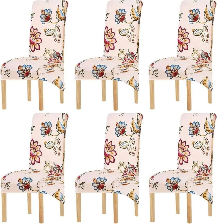 Elastische stretch stoelhoezen voor eetkamerstoelen 2 4 6 stuks Moderne bekleding voor elegante decoratie
