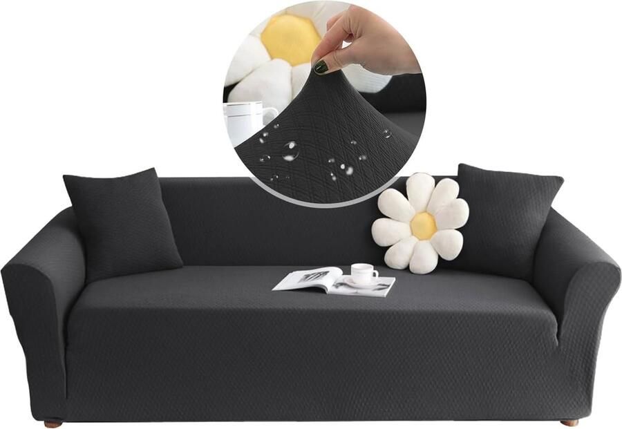 Elastische Waterdichte Bankhoes voor 3-zits en 2-zits Slaapbank Vuilafstotend en Beschermend - Foto 2