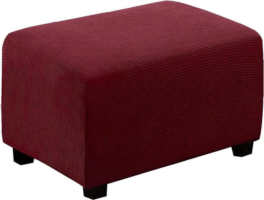 Elastische Zitzakhoes Wasbaar 1 stuk Wijnrood Jacquard