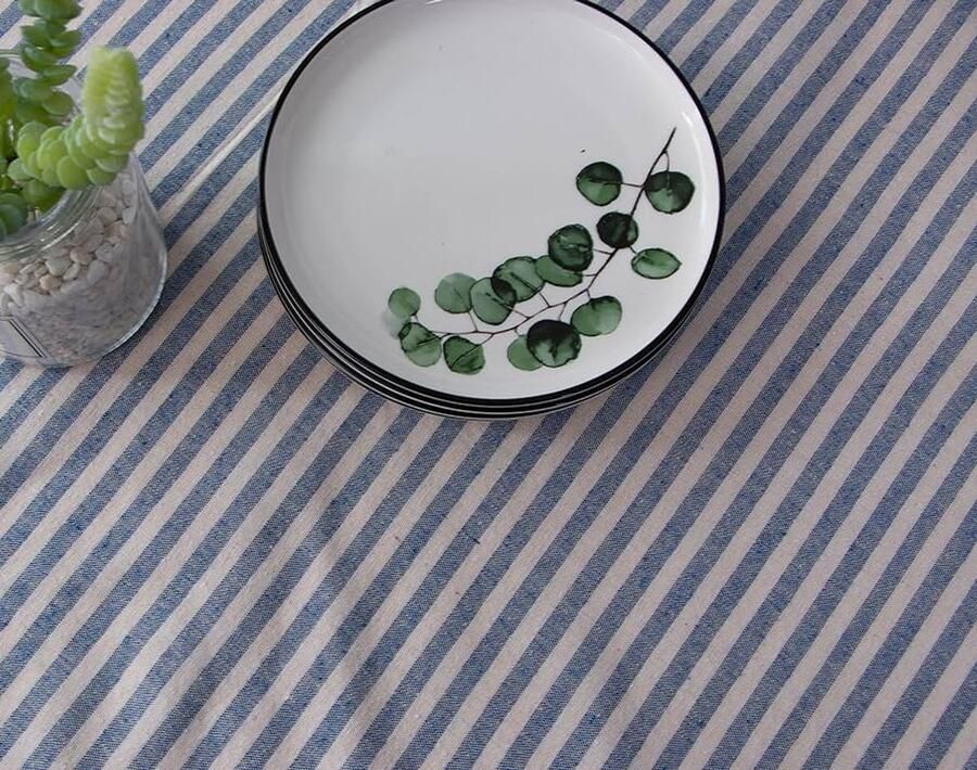 Elegant tafelkleed veelzijdig en oliebestendig 1 stuk katoen en linnen