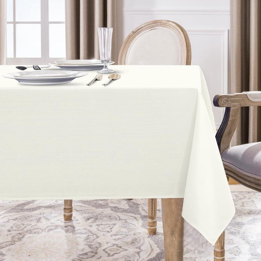 Elegant tafelkleed waterafstotend 1 stuk 80 x 80 cm premium polyester