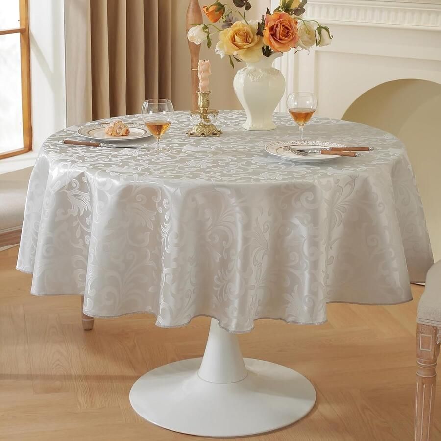 Elegant tafelkleed waterdicht bloemenpatroon 1 stuk polyester