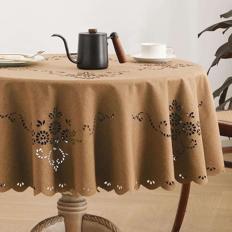 Elegant tafelkleed waterdicht geschikt voor binnen en buiten polyester