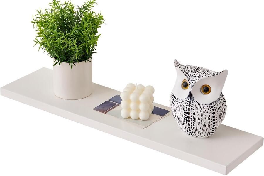 Elegant Zwevend Wandrek van Massief Eikenhout voor Meerdere Kamers