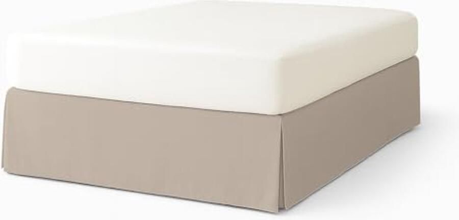 Elegante Bedrok voor Boxspring 180x200 cm Wasbare Hoes in Beige