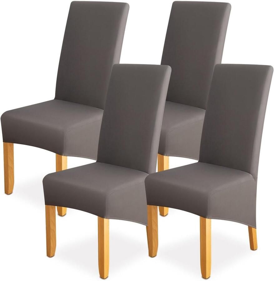 Elegante Eetkamerstoelhoezen Set van 4 Antislip Stretch Hoezen voor Eetkamerstoelen en Bruiloft Decoratie