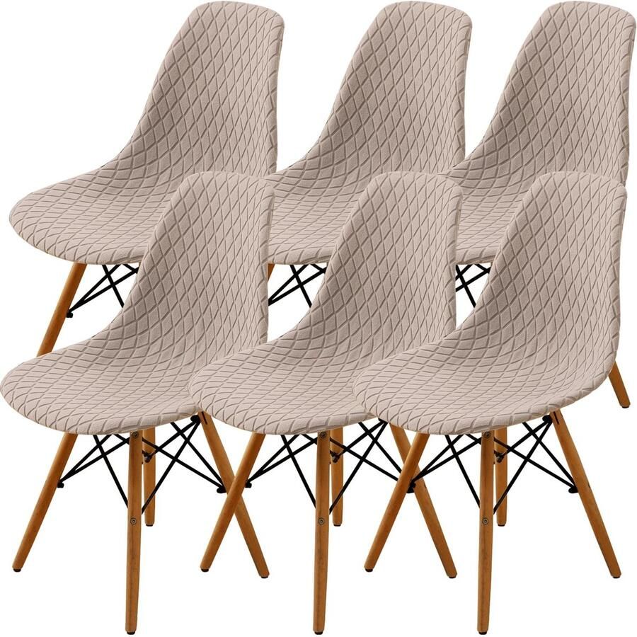 Elegante Jacquard Stoelhoes Hoge Elasticiteit 1 stuk Polyester Spandex