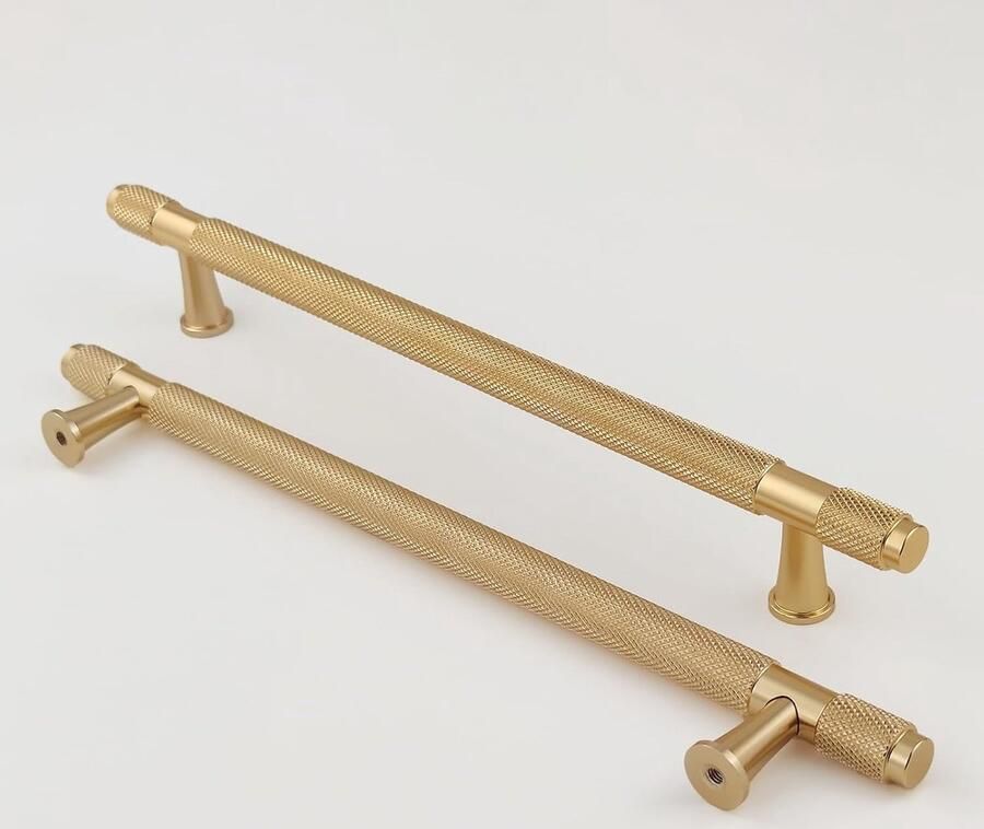 Elegante kastknoppen modern design 1 stuk goudgeel aluminium