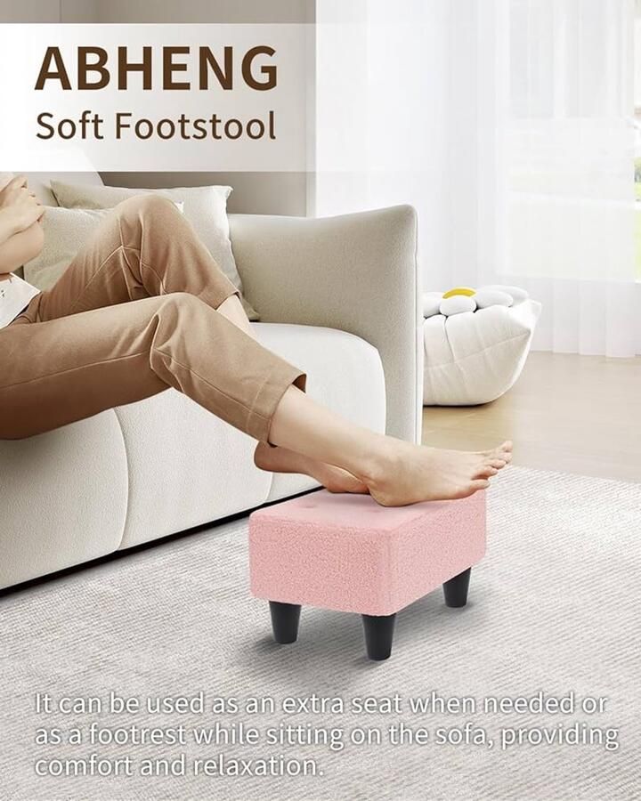 Elegante kruk comfortabel en veelzijdig 1 stuk imitatiebont