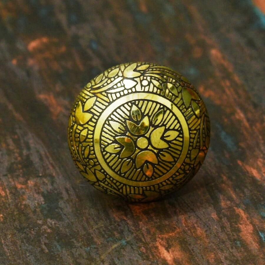 Elegante messing ladeknoppen Modern ontwerp 2 stuks Koperkleurig Massief messing