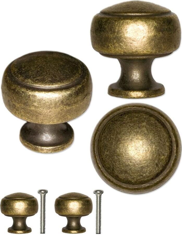 Elegante meubelgrepen antiek vintage design set van 2 messing