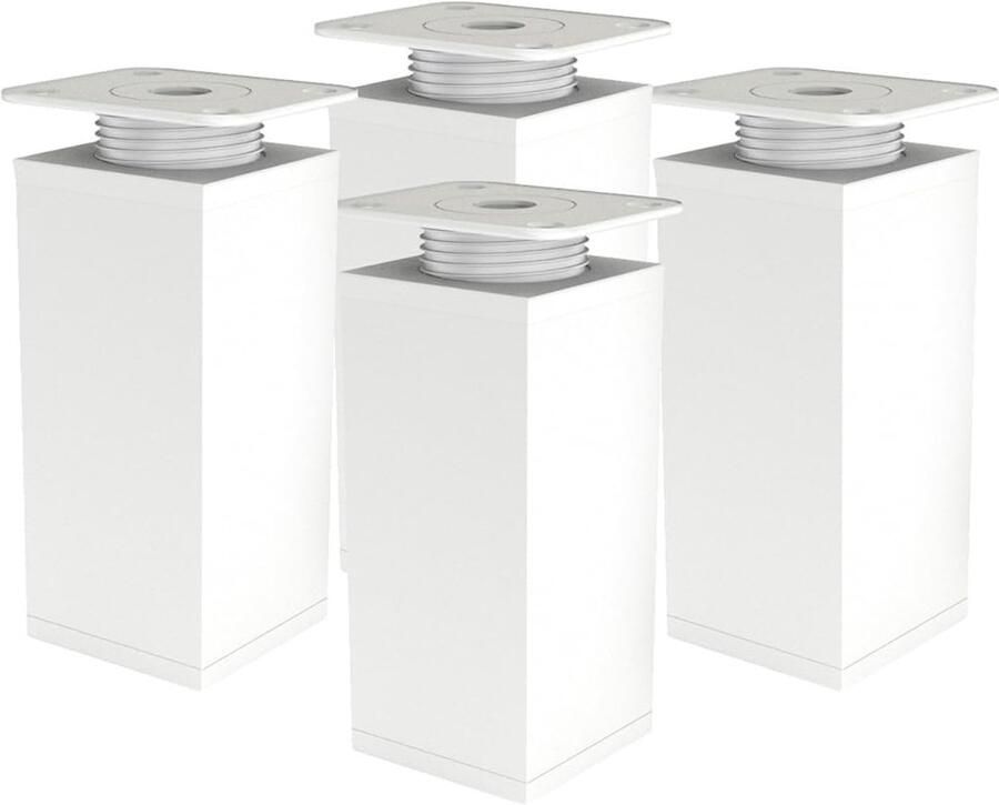 Elegante meubelpoten modern design set van 4 geanodiseerd aluminium
