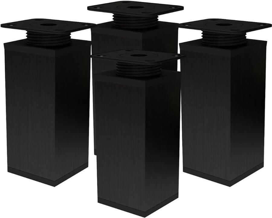 Elegante meubelpoten modern design set van 4 geanodiseerd aluminium