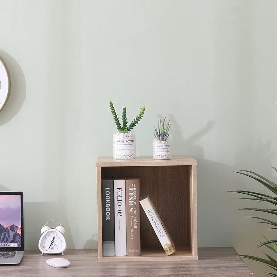 Elegante opbergkubus multifunctioneel 1 stuk MDF 35x35x35 cm