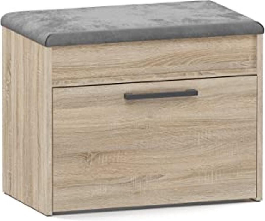 Elegante schoenenkast met zitting en opbergruimte voor hal 35 cm x 60 cm x 49 cm
