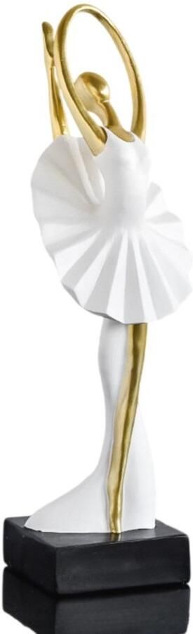 Elegante sculptuur van een balletmeisje dansend meisje harsbeeldje kunstsculptuur van een meisje bureau-ornamenten voor de woonkamer wijnkast kantoor tv-kast harssculptuurornamenten handen rechtopstaand