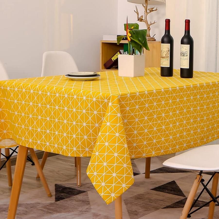 Elegante tafelkleed Antifouling en oliebestendig 1 stuk Katoen en linnen