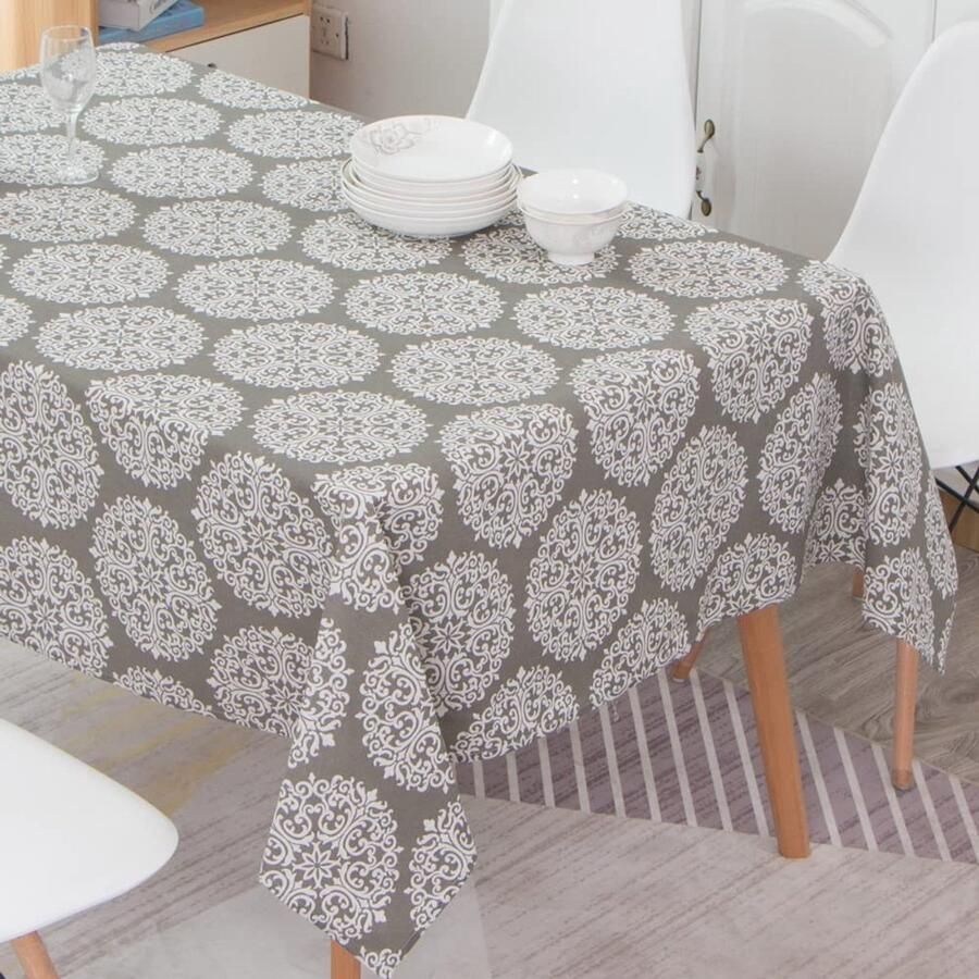 Elegante tafelkleed Antifouling en oliebestendig 1 stuk Katoen Linnen