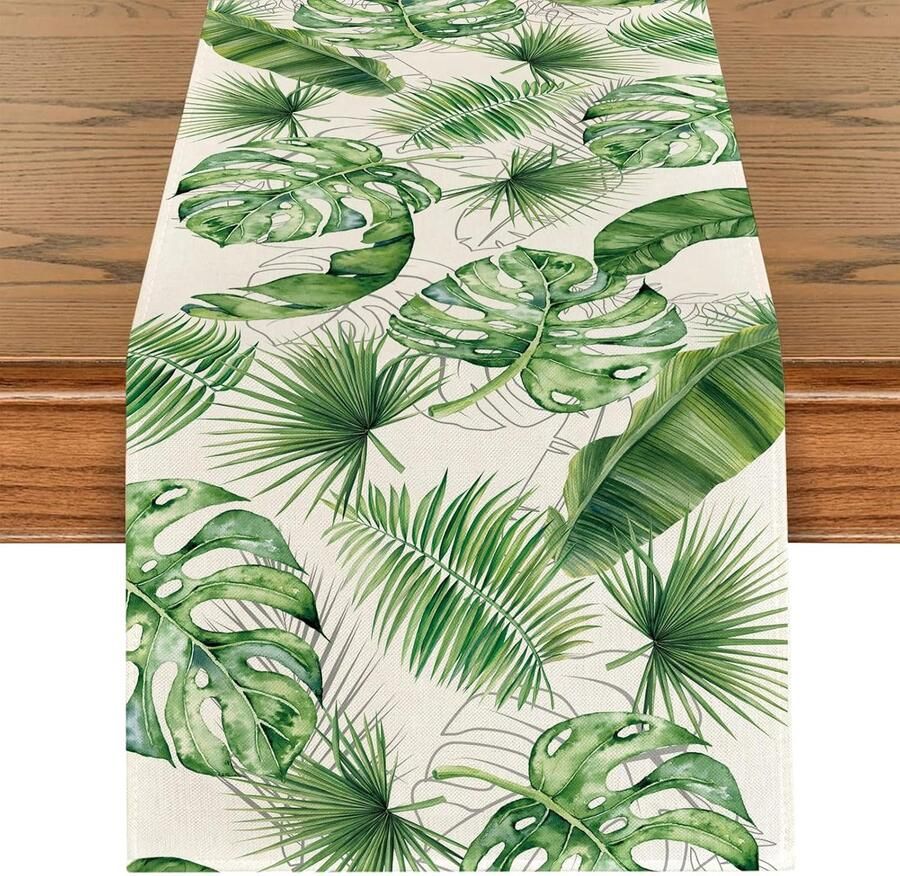 Elegante Tafelloper Lente Zomer Decoratie 1 stuk Katoenlinnen 40 x 180 cm