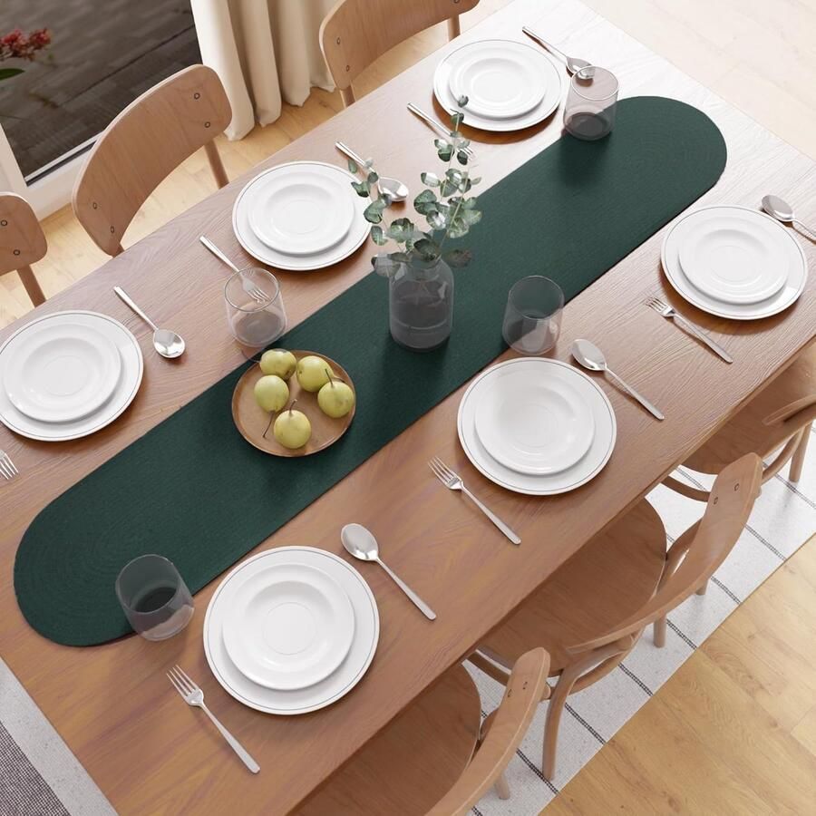 Elegante Tafelloper Verfijnde Decoratie 1 stuk Katoen 30 x 91 cm