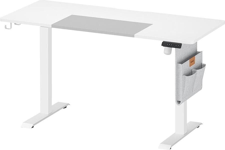 Rootz Living Rootz Elektrisch In Hoogte Verstelbaar Bureau Zit-Sta Bureau Sta Bureau Spaanplaat Staal Vliesstof 60cm x 140cm x 120cm