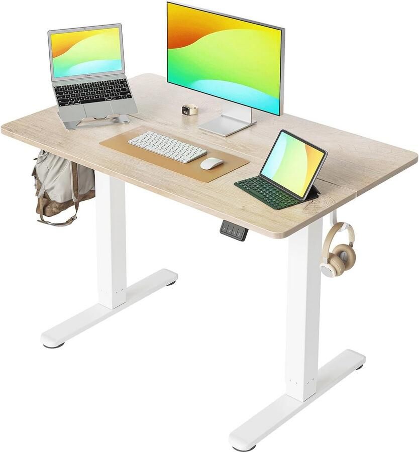 Elektrisch In Hoogte Verstelbaar Sta Bureau 100 x 60 cm