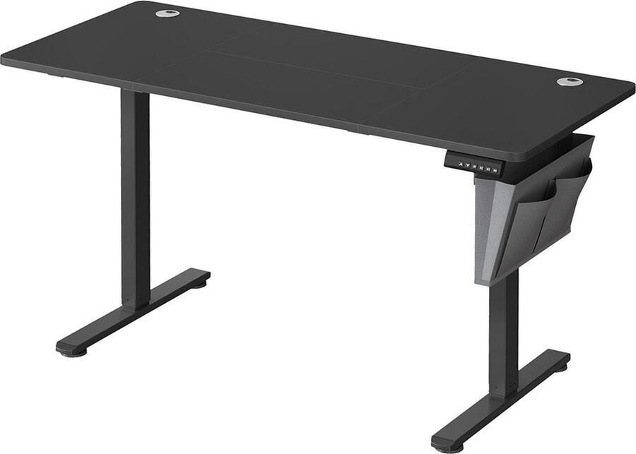 Rootz Living Rootz Elektrisch Sta-bureau Converter In Hoogte Verstelbaar Bureau Zit-Sta Bureau Spaanplaat Staal Oxford Doek 60cm x 140cm x (72-120)cm