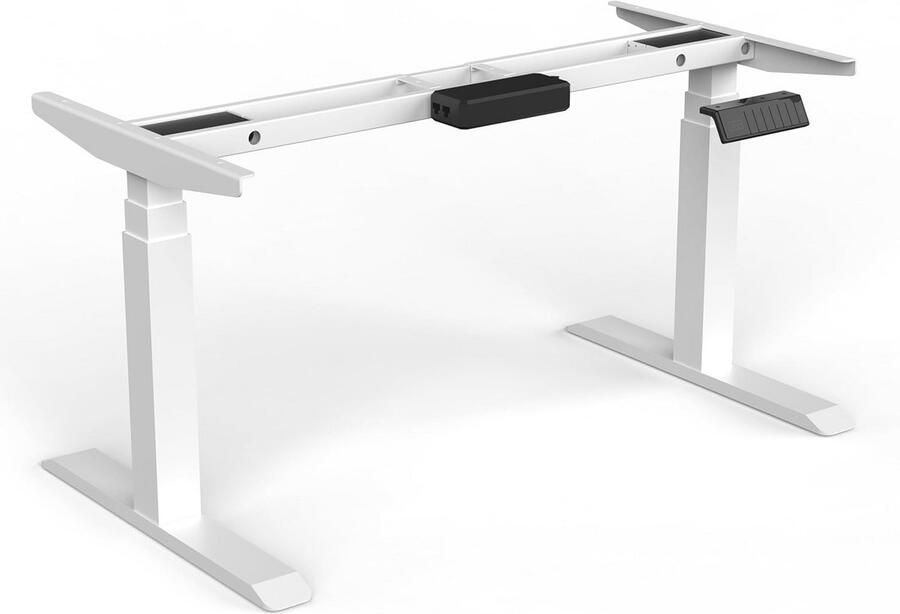 Elektrisch Zit Sta Bureau met 3 Zuilen en 2 Motoren Hoogteverstelbaar van 64 tot 129 cm