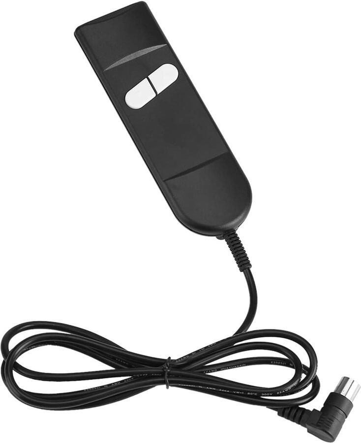 Elektrische Fauteuilschakelaar Meerdere Toepassingen Fauteuil Afstandsbediening Handbediening 2 Knoppen 5-pins L-stekkeraansluiting voor 1 Motor Elektrische Lift Fauteuil