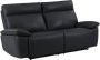 LINEA SOFA Elektrische relax-driezitsbank van zwart vaarsleer NOVENA L 210 cm x H 101 cm x D 97 cm - Thumbnail 2